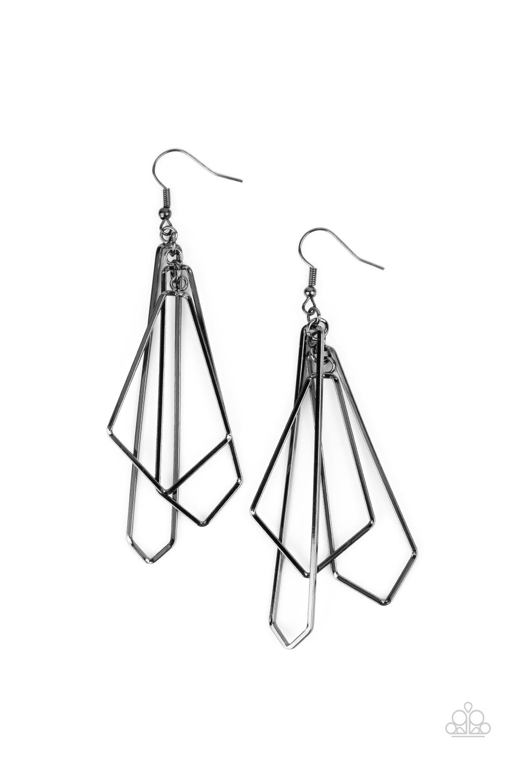 Shape Shifting Shimmer - Black (Gunmetal) Earring