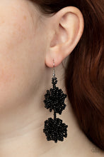 Load image into Gallery viewer, Celestial Collision - Black (Seed Bead) Earring freeshipping - JewLz4u Gemstone Gallery
