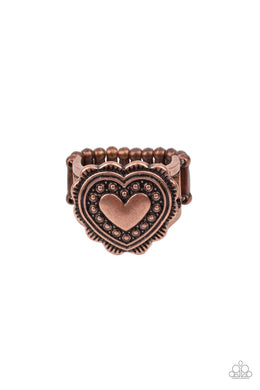 Southern Soulmate - Copper (Heart) Ring freeshipping - JewLz4u Gemstone Gallery