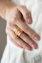 Load image into Gallery viewer, Urban Overlap - Gold Ring
