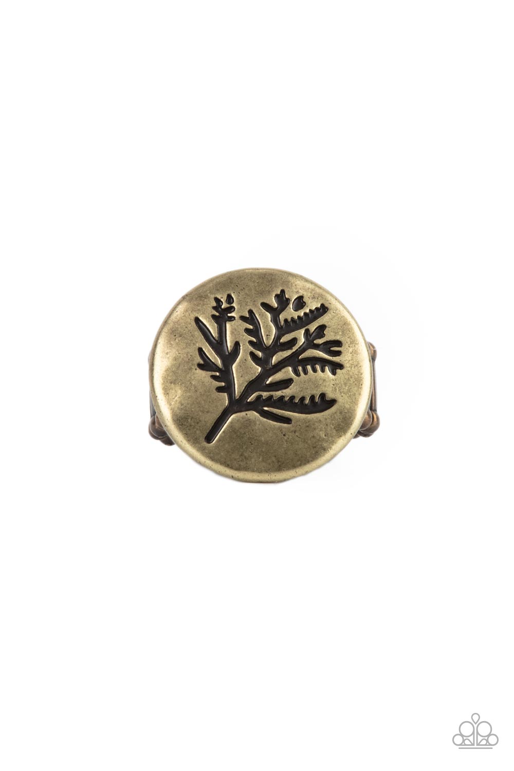 Branched Out Beauty - Brass (Leafy Tree Pattern) Ring