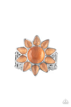 Load image into Gallery viewer, Blossoming Sunbeams - Orange (Cat&#39;s Eye Stone)  Ring
