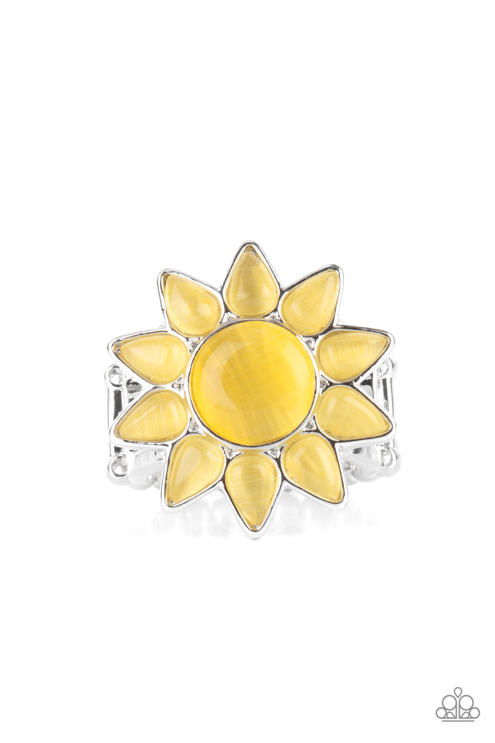 Blossoming Sunbeams - Yellow (Cat's Eye Stone) Ring