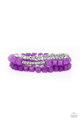 Vacay Vagabond - Purple Bracelet freeshipping - JewLz4u Gemstone Gallery