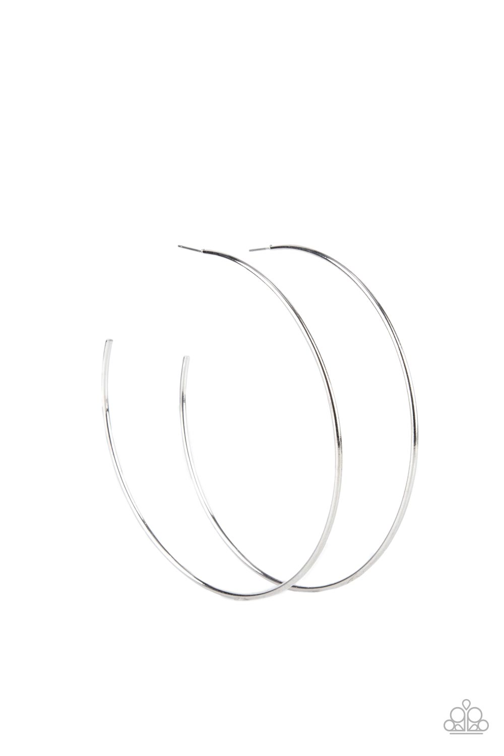 Colossal Couture - Silver Hoop Earring