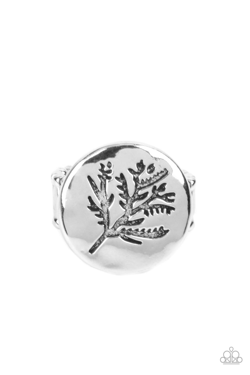 Branched Out Beauty - Silver (Leafy Tree Pattern) Ring