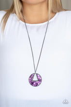 Load image into Gallery viewer, Chromatic Couture - Purple Necklace freeshipping - JewLz4u Gemstone Gallery
