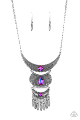 Lunar Enchantment - Pink Necklace freeshipping - JewLz4u Gemstone Gallery