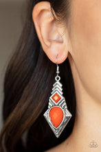 Load image into Gallery viewer, Stylishly Sonoran - Orange Earring freeshipping - JewLz4u Gemstone Gallery
