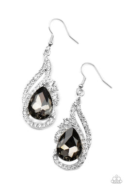 Dancefloor Diva - Silver (Smoky) Earring freeshipping - JewLz4u Gemstone Gallery