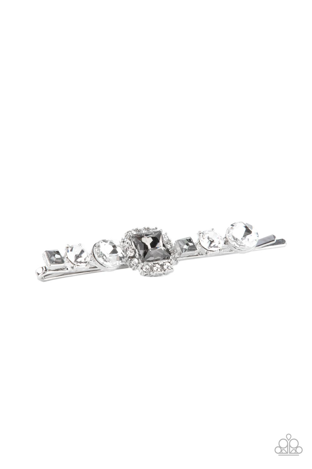 Couture Crasher - Silver (Hematite) Hair Clip