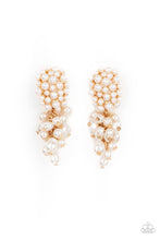 Load image into Gallery viewer, Fabulously Flattering - Gold (White Pearls) Post Earring freeshipping - JewLz4u Gemstone Gallery
