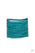 Load image into Gallery viewer, Waikiki Wonderland - Blue (Wooden Bead) Bracelet
