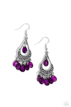 Load image into Gallery viewer, Beachside Ballroom - Purple Earring
