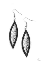 Load image into Gallery viewer, Leather Lagoon - Black Earring
