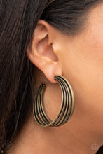 Load image into Gallery viewer, In Sync - Brass Earring freeshipping - JewLz4u Gemstone Gallery
