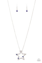 Load image into Gallery viewer, I Pledge Allegiance to the Sparkle - Blue (Star) Necklace
