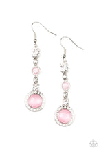 Load image into Gallery viewer, Epic Elegance - Pink (Cat&#39;s Eye Stone) Earring
