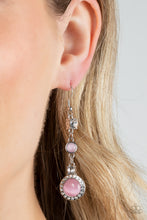 Load image into Gallery viewer, Epic Elegance - Pink (Cat&#39;s Eye Stone) Earring
