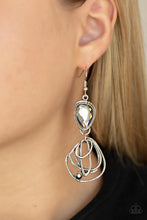 Load image into Gallery viewer, Galactic Drama - Silver Earring
