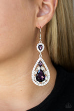 Load image into Gallery viewer, Posh Pageantry - Purple Earring
