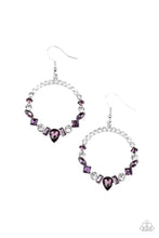 Load image into Gallery viewer, Revolutionary Refinement - Purple (White Rhinestone) Earring
