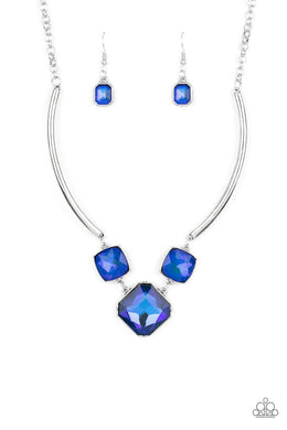 Divine IRIDESCENCE - Blue Necklace freeshipping - JewLz4u Gemstone Gallery