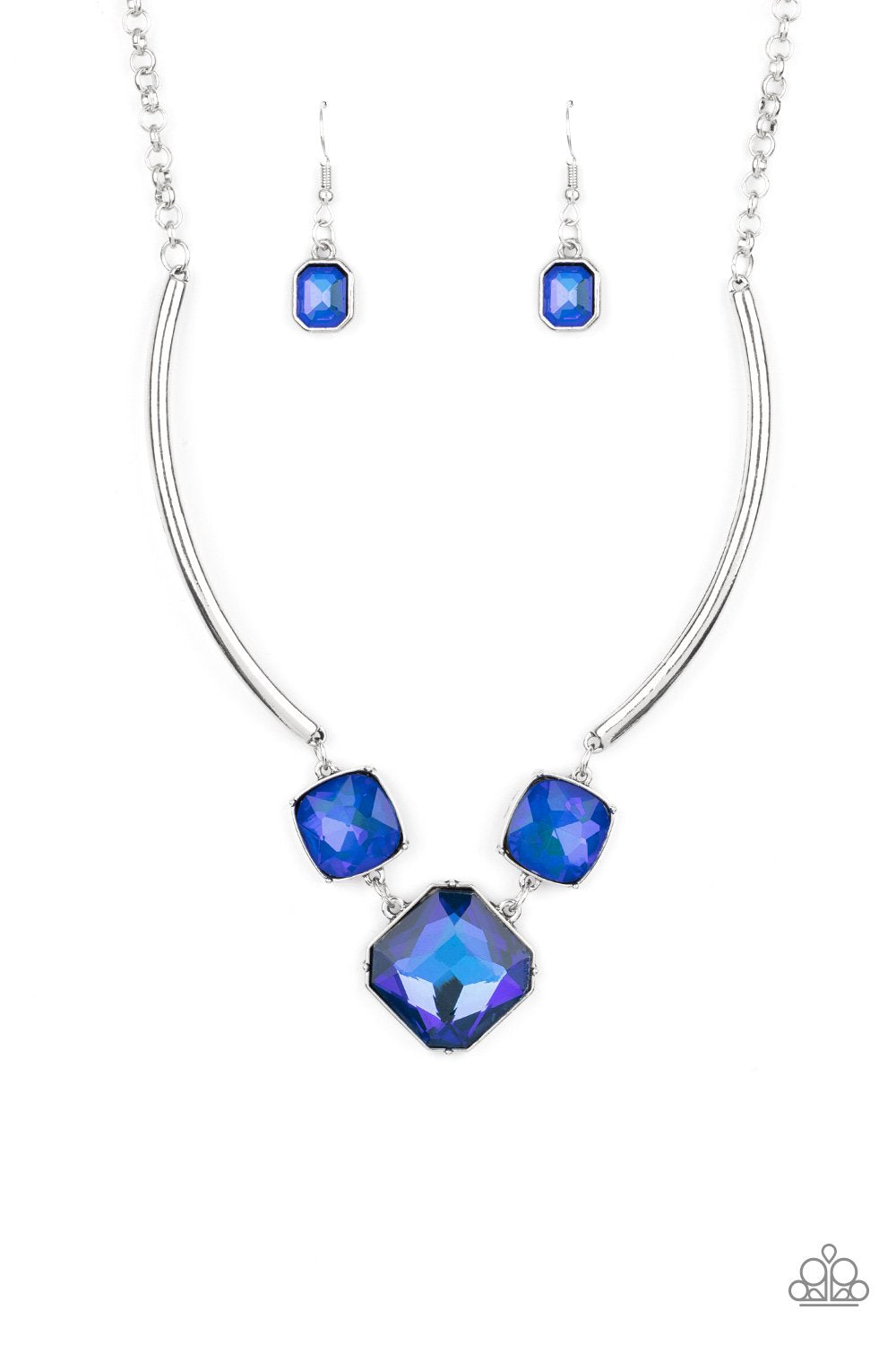 Divine IRIDESCENCE - Blue Necklace freeshipping - JewLz4u Gemstone Gallery