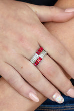 Load image into Gallery viewer, Put Them in Check - Red (Rhinestone) Ring

