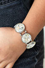 Load image into Gallery viewer, Powerhouse Hustle - White (Rhinestone) Bracelet
