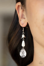 Load image into Gallery viewer, Artfully Artisan - White (Stone Beads) Earring
