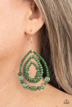 Load image into Gallery viewer, Prana Party - Green (Seed Bead) Earring freeshipping - JewLz4u Gemstone Gallery

