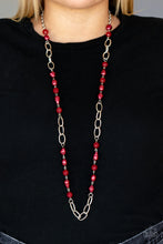 Load image into Gallery viewer, Tea Party Tango - Red Necklace
