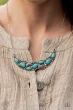 Load image into Gallery viewer, Cottage Garden - Blue (Turquoise) Necklace (SSF-0721)
