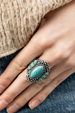 Load image into Gallery viewer, Rustler Road - Blue (Turquoise) Ring (SSF-0721)
