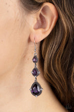 Load image into Gallery viewer, Prague Princess - Purple Earring
