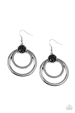 Spun Out Opulence - Multi (Oil Spill) Hoops Earring freeshipping - JewLz4u Gemstone Gallery