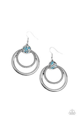 Spun Out Opulence - Blue Earring freeshipping - JewLz4u Gemstone Gallery