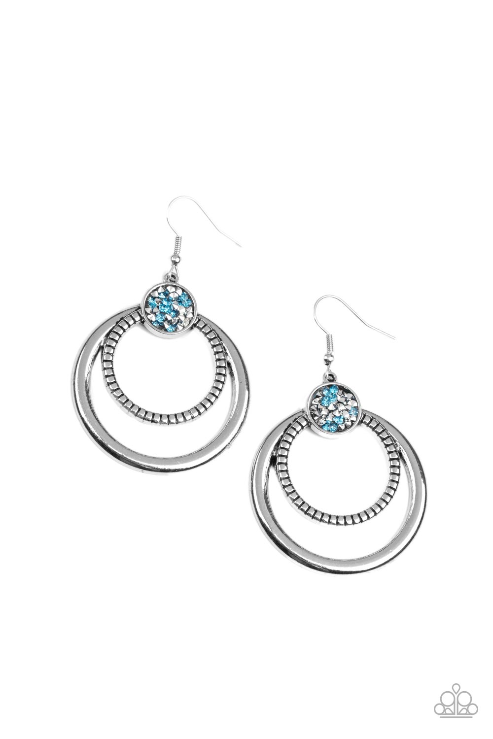 Spun Out Opulence - Blue Earring freeshipping - JewLz4u Gemstone Gallery