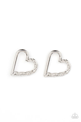 Cupid, Who? - Silver (Heart) Post Earring freeshipping - JewLz4u Gemstone Gallery