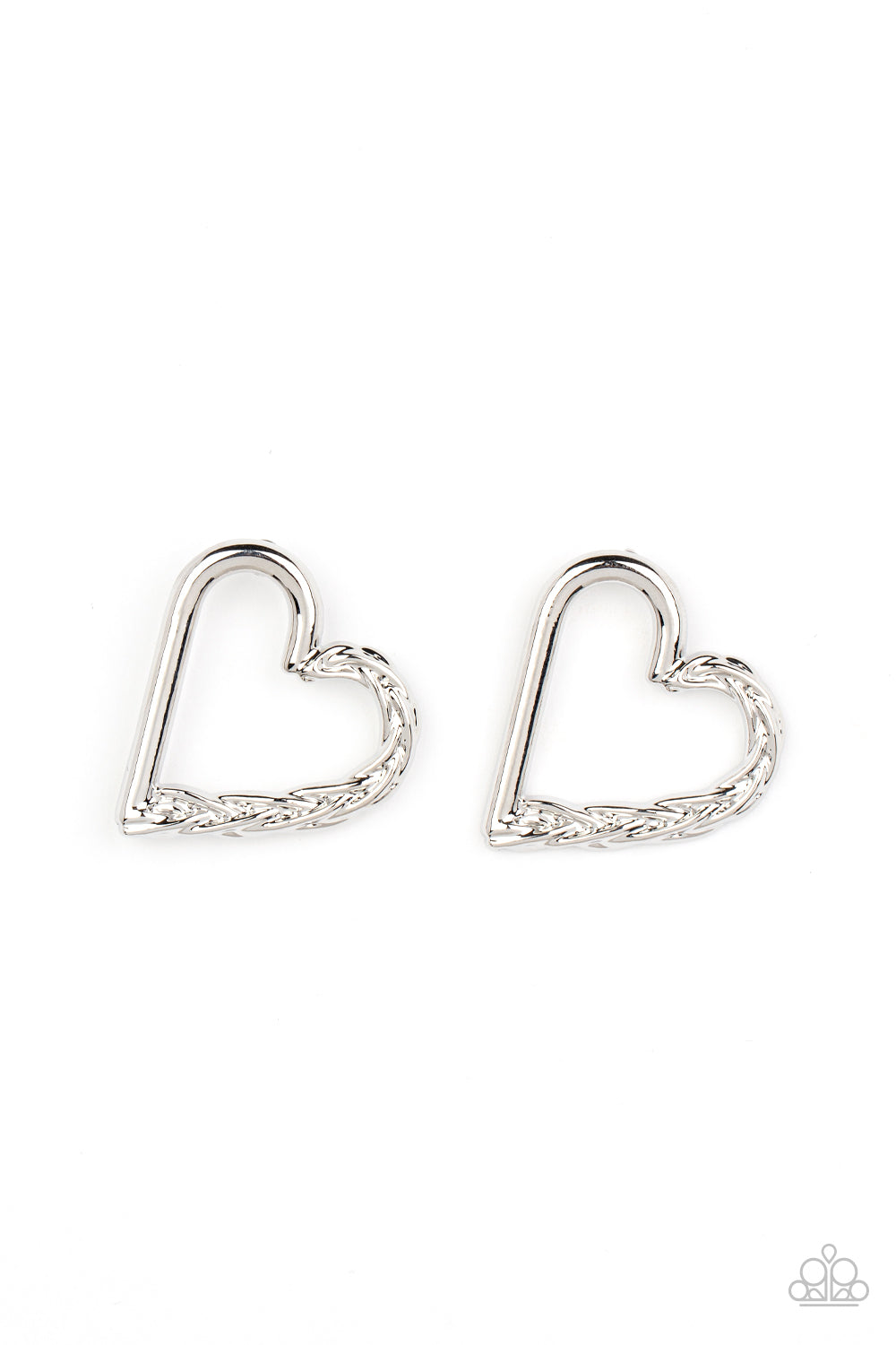 Cupid, Who? - Silver (Heart) Post Earring freeshipping - JewLz4u Gemstone Gallery