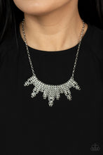 Load image into Gallery viewer, Skyscraping Sparkle - Silver (Hematite) Necklace
