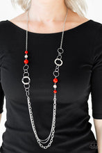 Load image into Gallery viewer, Modern Motley Red Necklace freeshipping - JewLz4u Gemstone Gallery
