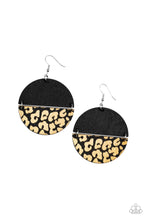 Load image into Gallery viewer, Jungle Catwalk - Black (cheetah-like pattern) Earring
