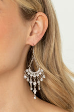 Load image into Gallery viewer, Commanding Candescence - White (Rhinestone) Earring
