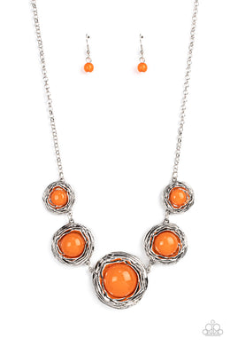 The Next NEST Thing - Orange Necklace freeshipping - JewLz4u Gemstone Gallery