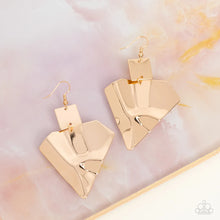 Load image into Gallery viewer, Deceivingly Deco - Gold Earring
