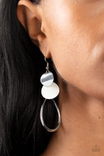 Load image into Gallery viewer, Retro Reception - White Earring
