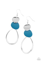 Load image into Gallery viewer, Retro Reception - Blue Earring
