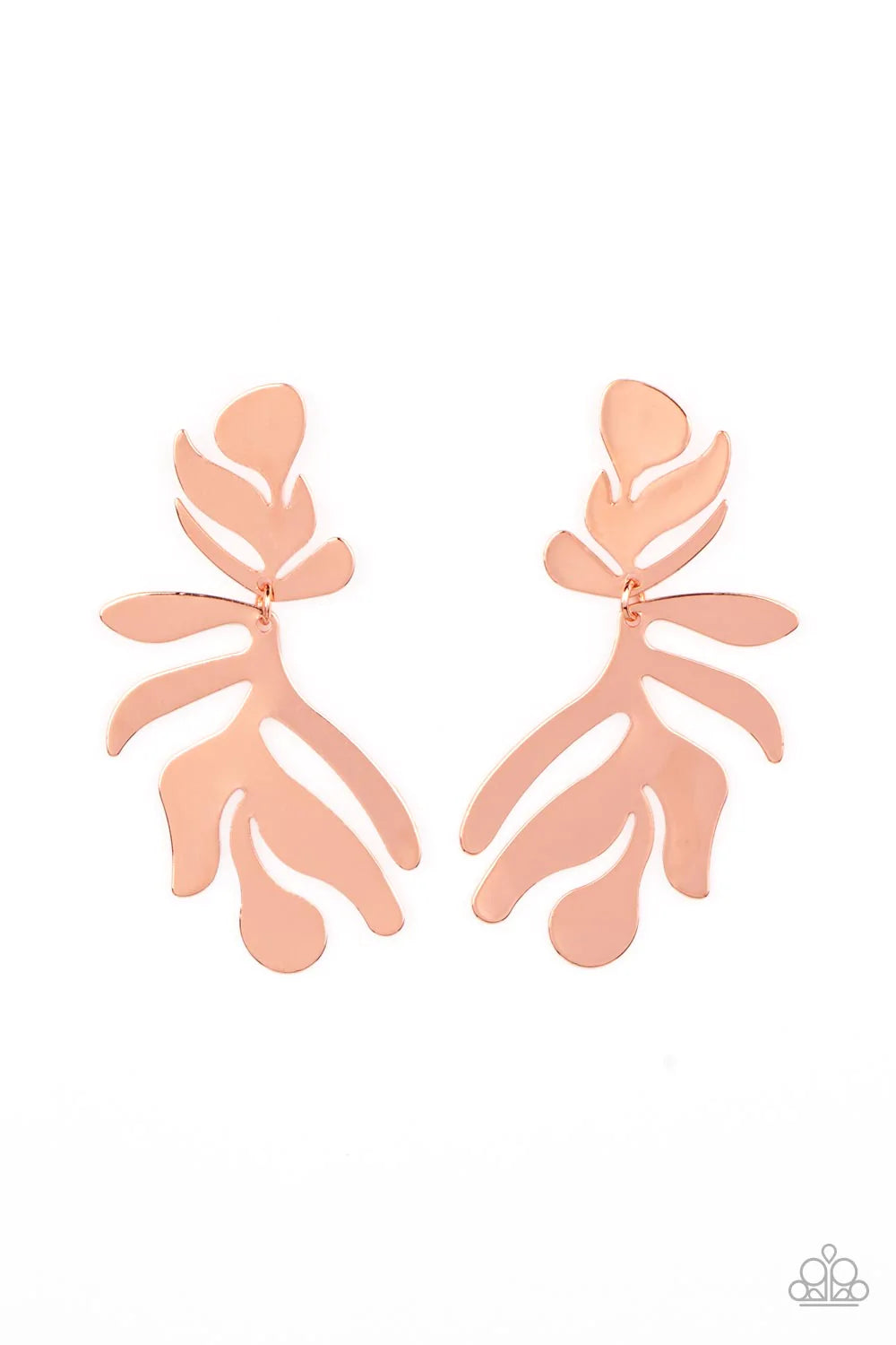 Palm Picnic - Copper Post Earring